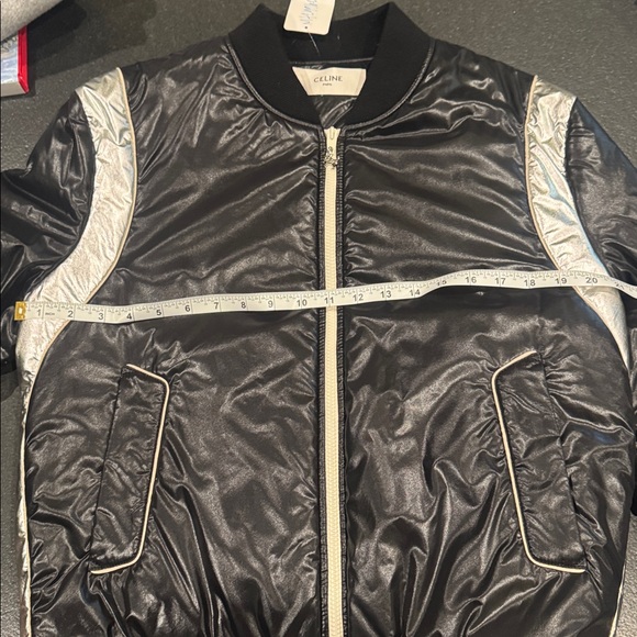 NWT Celine Black and Silver Bomber Jacket - Picture 7 of 8